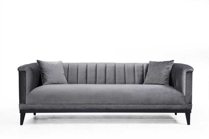 Atelier Del Sofa Trendy Sofá de 3 plazas convertible Gris oscuro Atelier Del Sofa Trendy Sofá de 3 plazas convertible Gris oscuro